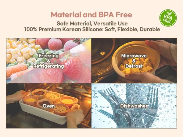 Microwave Silicone Steamer for Baby Food, Made In Korea, Oven & Dishwasher Safe to 482°F, Easy