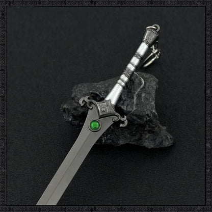 Superbuybox God of War Ragnarök Katros Blades of the Gods Action Figures Game Toys Collection Keychain Gift Desk Decoration Backpack Pendant Gift