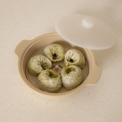 Microwave Silicone Steamer for Baby Food, Made In Korea, Oven & Dishwasher Safe to 482°F, Easy