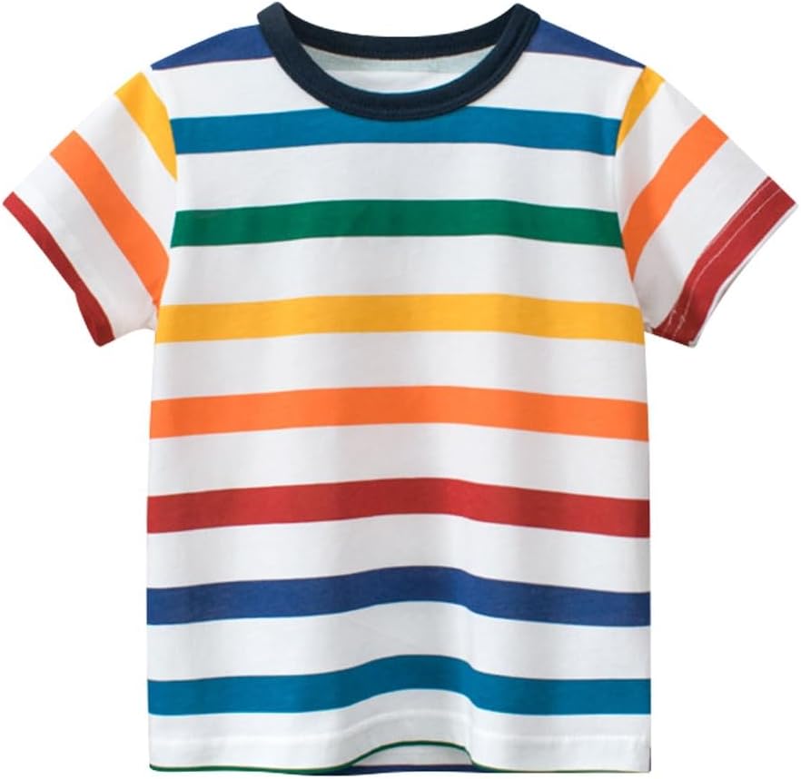 Boys' 4-Pack Excavator Short Sleeve Crewneck T-Shirts Top Tee Size 2-7 Years Toddler Boys' Value Pack Cotton T-Shirt