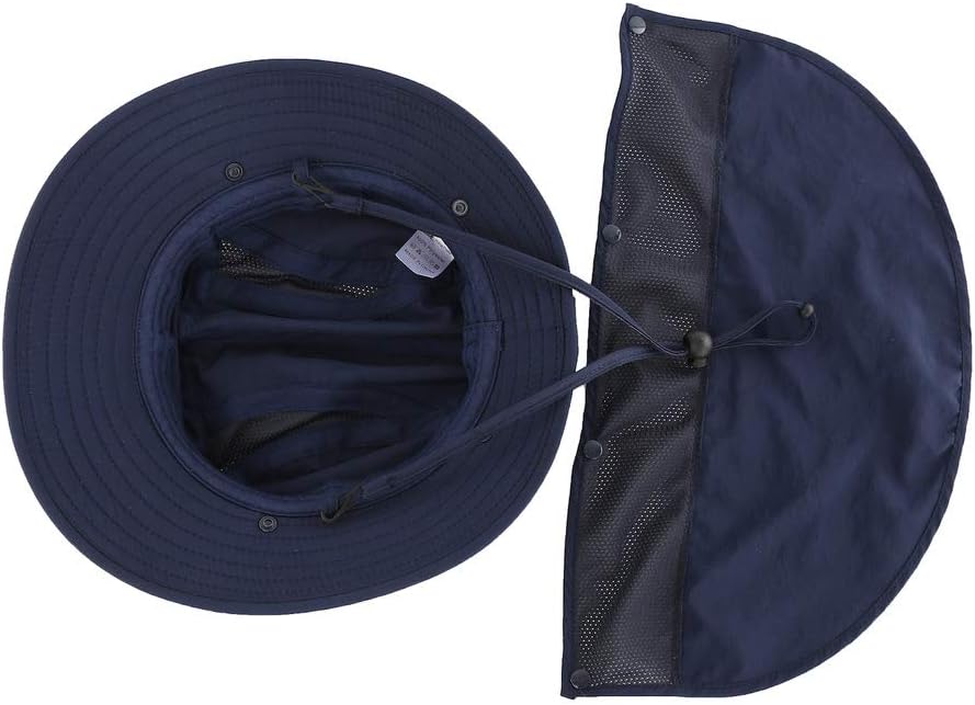 Home Prefer UPF 50+ Boys Sun Hat with Neck Flap Wide Brim Summer Beach Bucket Hat for Boys Girls Toddler Kids Safari Hat