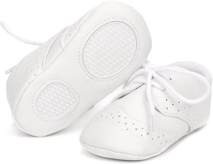 LONSOEN Baby Girls Boys Loafers Prewalker Dress Crib Shoes