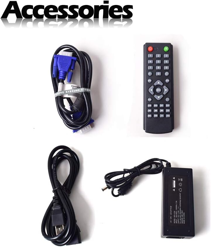 Cocar CCTV Security Monitor, 17 inch BNC Monitor with VGA HDMI AV Built-in Speaker 4:3 HD Display LCD Screen Display with USB Media Player for Home Surveillance Camera STB PC