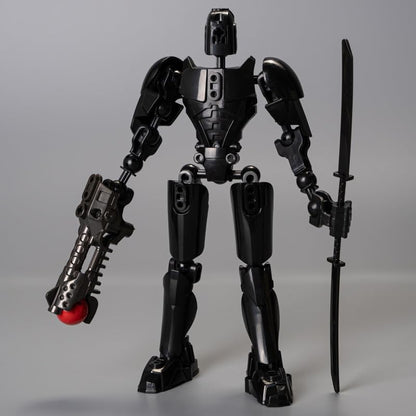 2pcs Random Color 3D Printed Mecha Robot 5.54-inch+Mecha Dog Multi-Jointed Action Figures, Full Body Mechanical Movable Toy, Multiple Accessories, Desk Decoration,New Year Gift