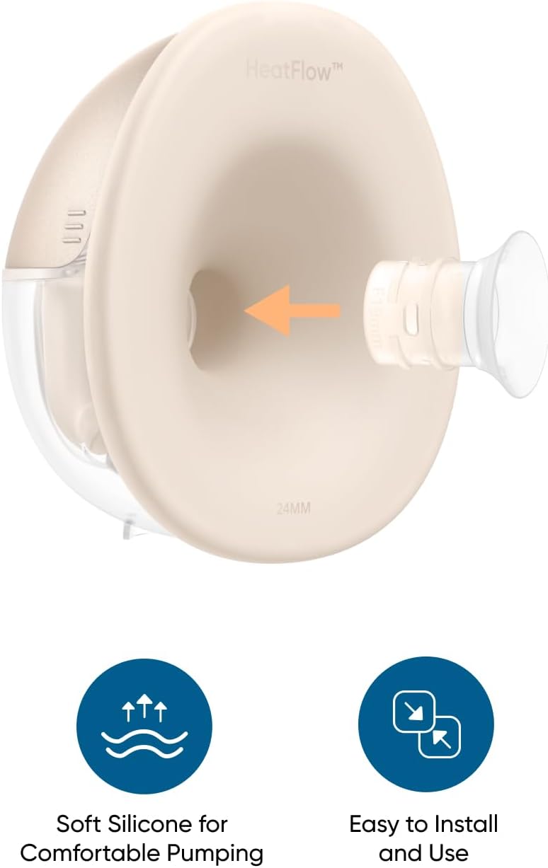 eufy Original 19mm Sizing Inserts (2-Pack) for Wearable Breast Pump S1/S1 Pro/E10/E20, Silicone