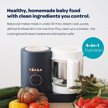 BEABA Babycook Neo Baby Food Maker | Non-Toxic Glass & Stainless Steel | Trusted by Celebrity Moms
