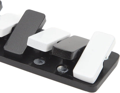 Fidget Slider Toy, Piano Key Haptic Clicker Toy, Alloy Metal Poker Push Card Fidget Slider Toy, Mini Slide Toys Compact Fidget Slider Toys (Black)