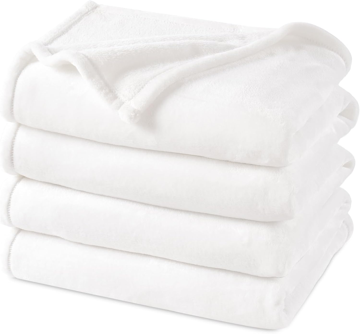 PHF Ultra Soft Fleece Blanket Queen Size, No Shed No Pilling Luxury Plush Cozy 300GSM Lightweight