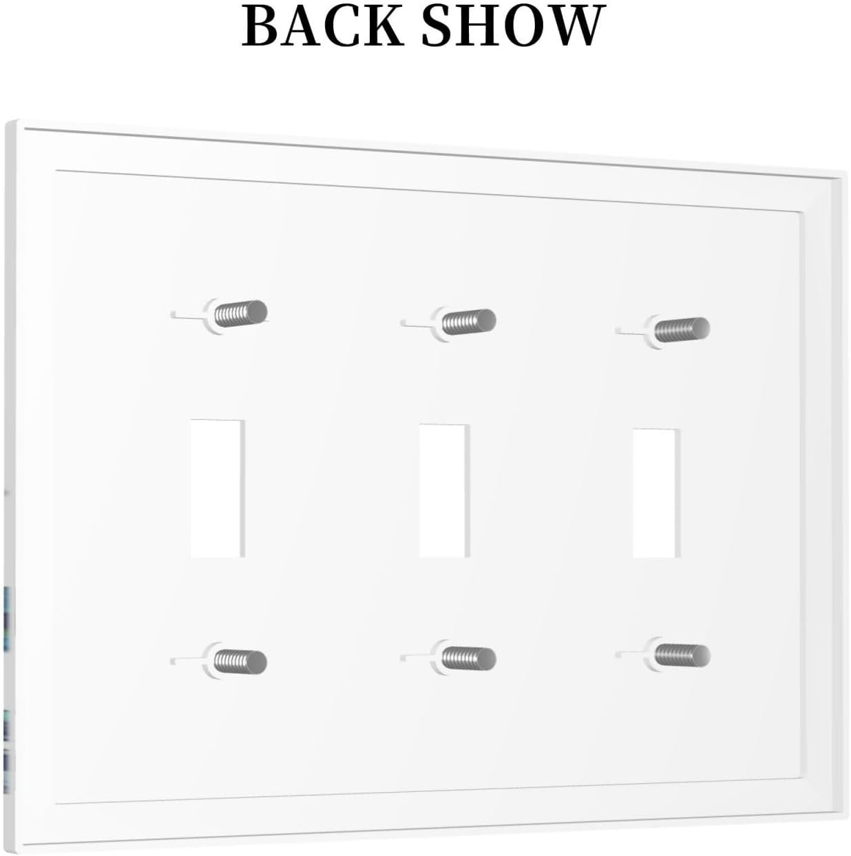 Decorative Switch Plates Vibrant Turtle Seagrass Watercolor Painting 3 Gang Wall Plate Triple Toggle Light Switch Cover Faceplate Electrical Wall Panels for Bathroom living Room Decor