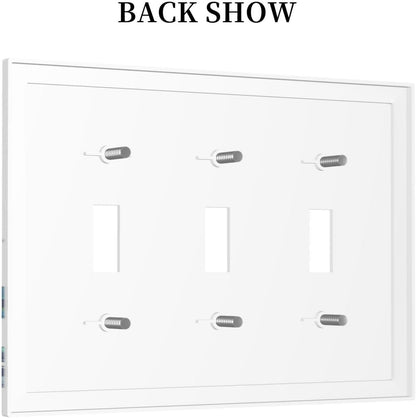 Decorative Switch Plates Vibrant Turtle Seagrass Watercolor Painting 3 Gang Wall Plate Triple Toggle Light Switch Cover Faceplate Electrical Wall Panels for Bathroom living Room Decor