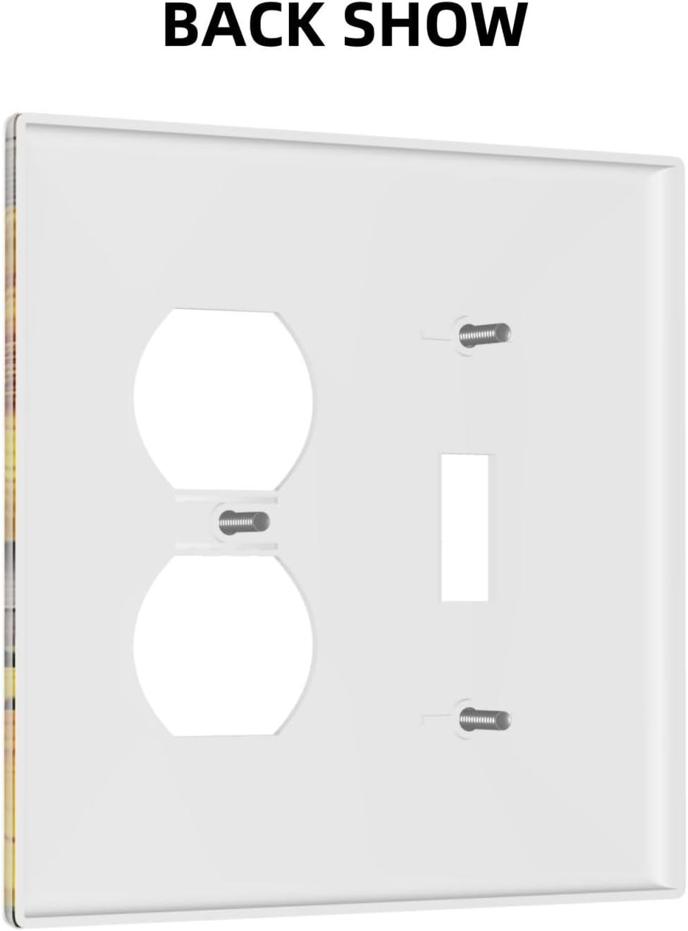 Sunflower Rustic Brown Gray Wood Wallplates 1 Toggle 1 Duplex Switch Plate Electrical GFCI Faceplate Decorative Light Switch Covers for Farmhouse Home Decor