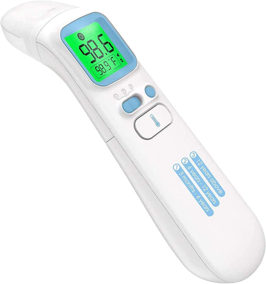 GoodBaby Touchless Thermometer for Adults,Forehead and Ear LCD Display Thermometer for