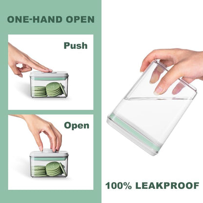 Food Storage Containers with Lids Airtight- 3Pcs BPA-Free Kitchen and Pantry Organization Pop