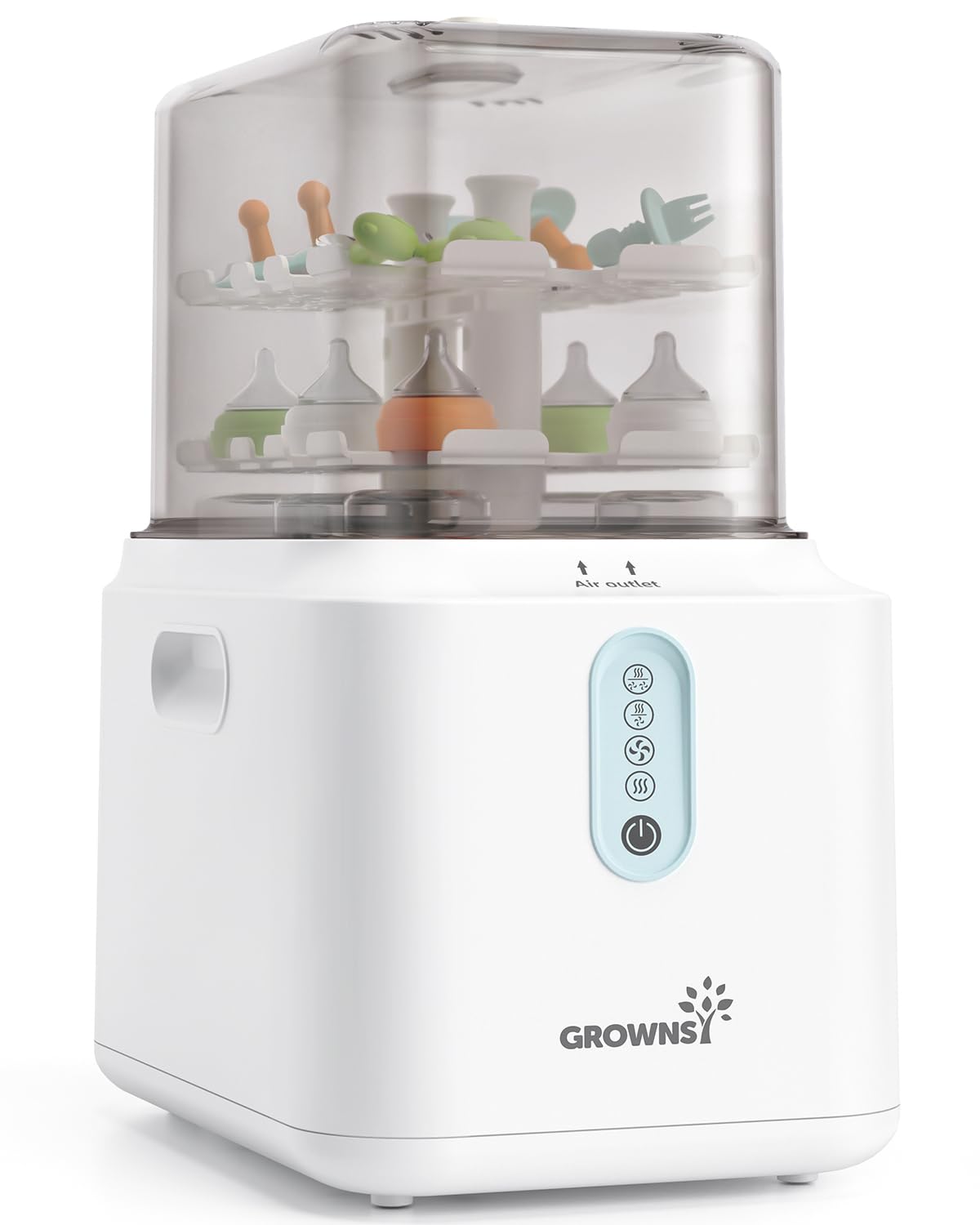 Grownsy 3-Layer Large Bottle Sterilizer and Dryer, Fast Sterilization and Drying, Universal Bottle
