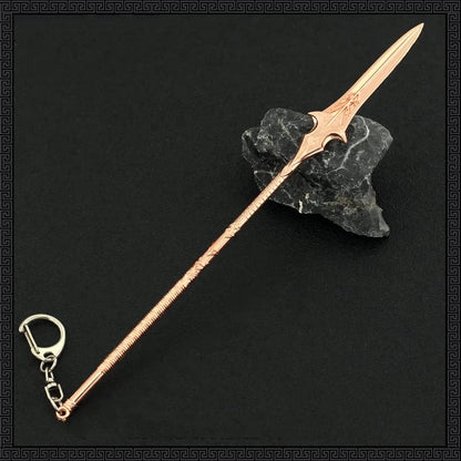 Superbuybox God of War Ragnarök Kratos Odin's Gungnir the spear of Odin Action Figures Game Toys Collection Keychain Gift Desk Decoration Backpack Pendant Gift