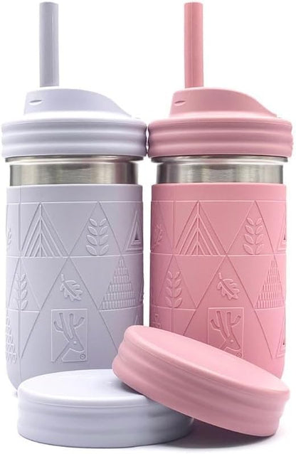 Elk and Friends 14oz Stainless Steel Kids + Toddler Drinking Cups | The Original Mason Jars with