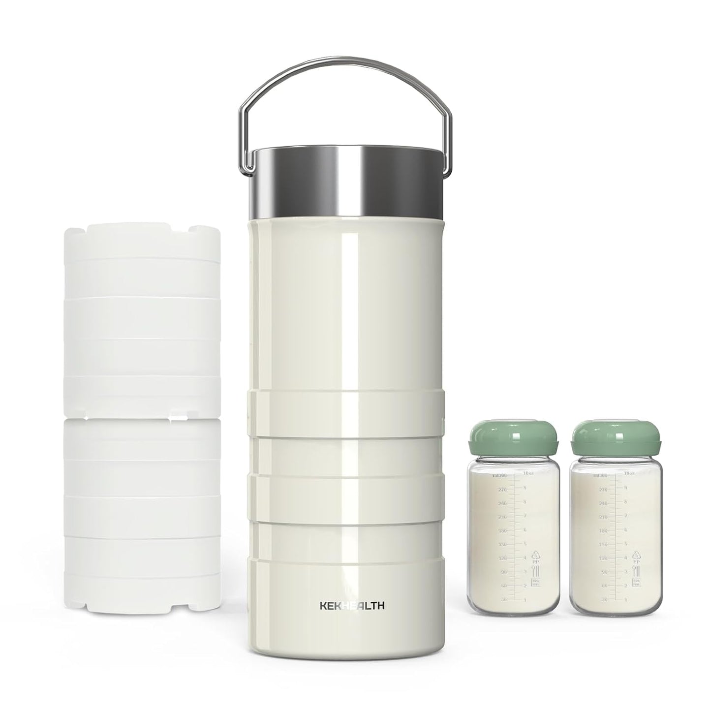 22oz Breast Milk Cooler for Work and Travel, 24 Hours All-Day Cooling, Large Capacity Portable