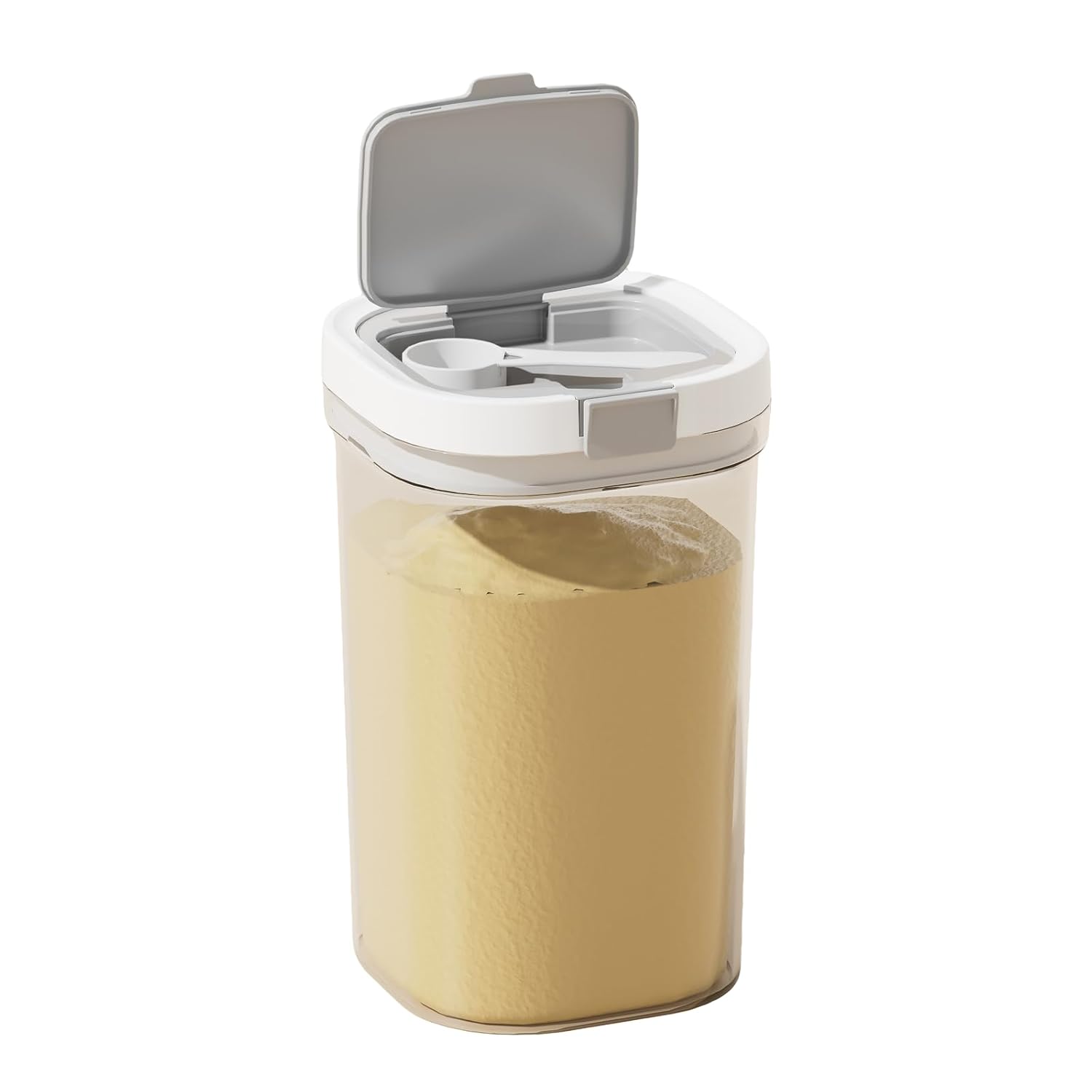 Formula Container to go-1800ml Travel Dispenser BPA Free Airtight Container with Spoon and Layered
