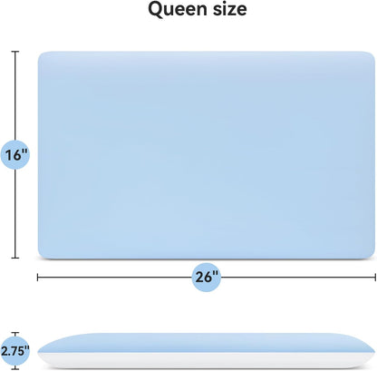 AM AEROMAX 2.75 Inches Queen Size Hyper Slim Memory Foam Pillow for Stomach and Back Sleepers - Thin, Flat Design for Cervical Neck Alignment and Deeper Sleep.