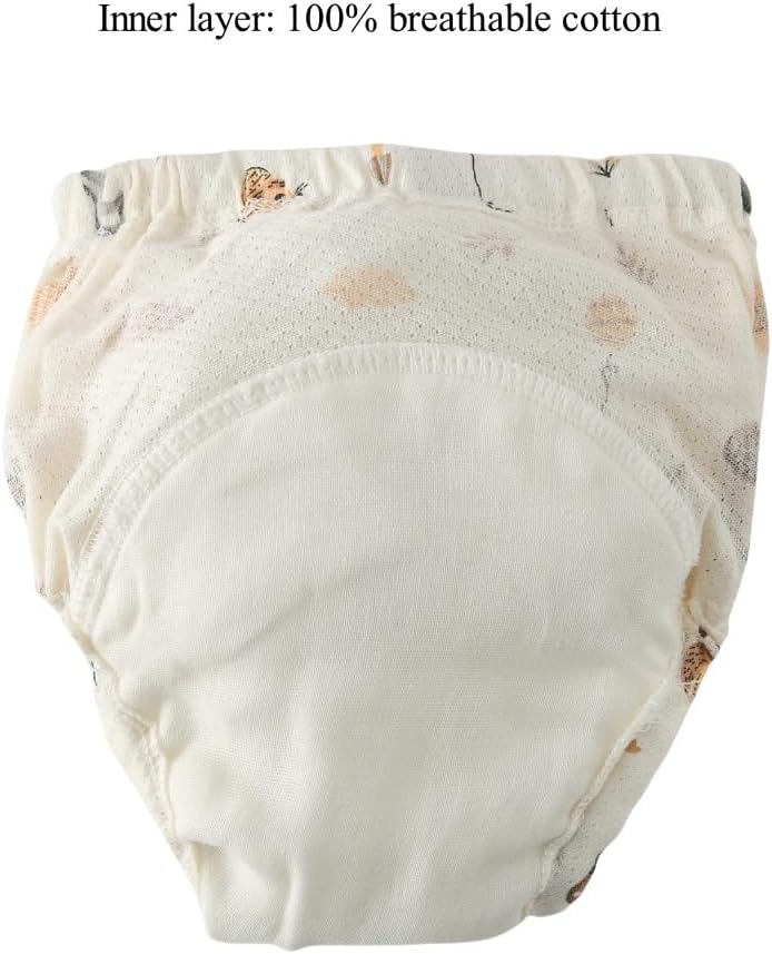 Baby Training Underpants,Soft Cotton Absorbent Potty Training Underwear For Baby Boys And Girls 6 Pack