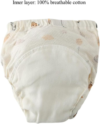 Baby Training Underpants,Soft Cotton Absorbent Potty Training Underwear For Baby Boys And Girls 6 Pack