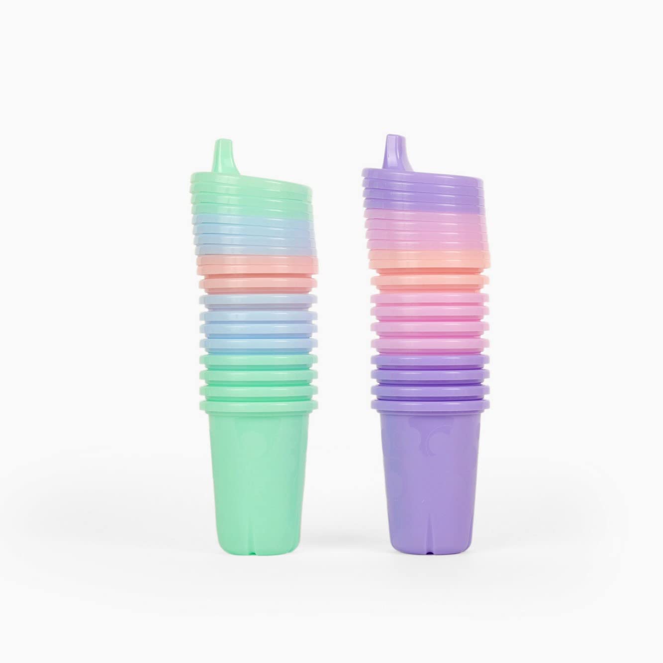 The First Years Take & Toss Sippy Cups - Spill Proof Toddler Cups Value Party Pack - 10 Oz - 20