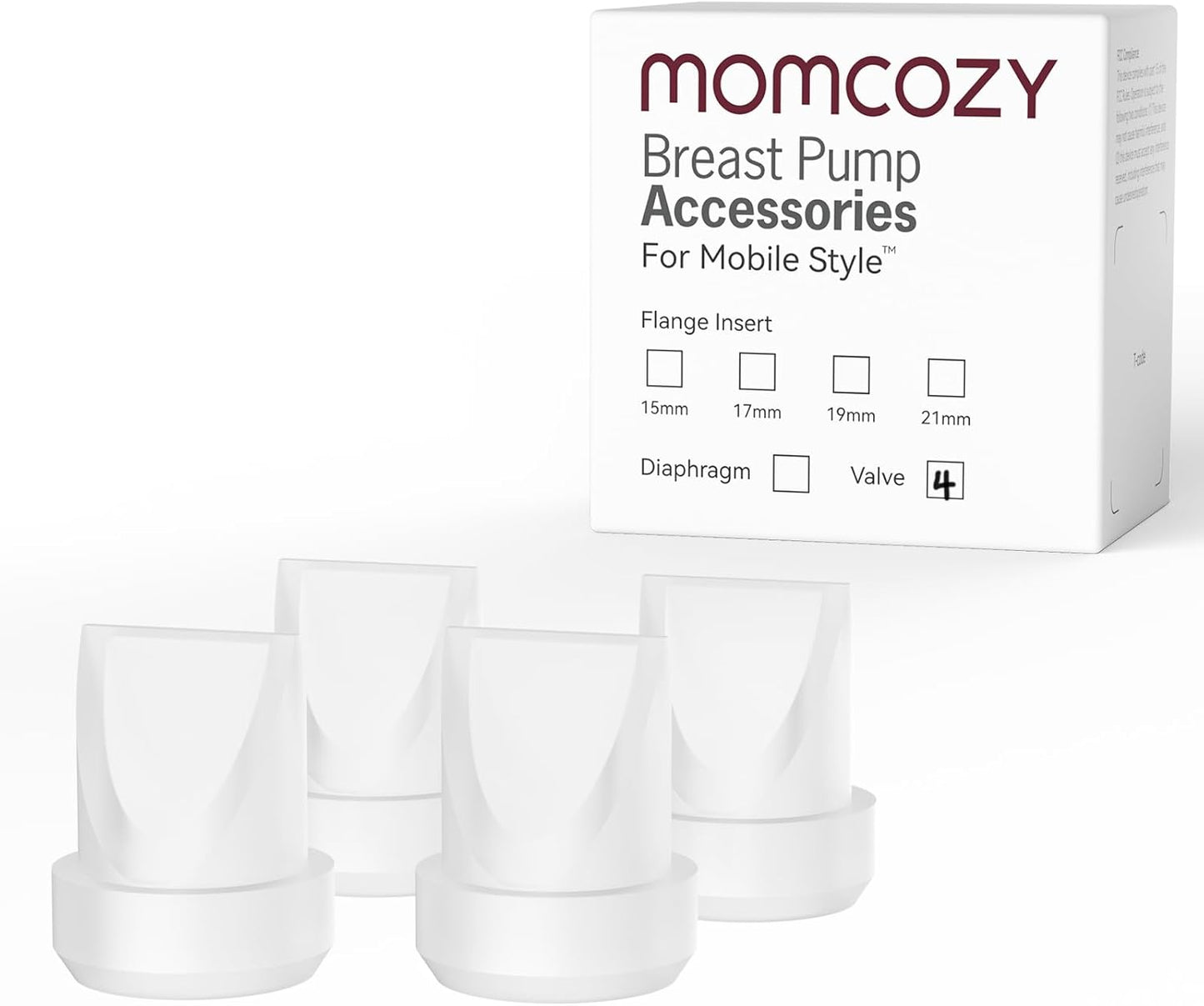 Momcozy Mobile Style | M6 Valves, Original Mobile Style| M6 Breast Pump Replacement Accessories