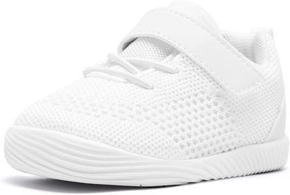 MORENDL Toddler Sneakers Baby Boys & Girls Barefoot Shoes Lightweight Breathable Walking Running Tennis Athletic Sport Shoes