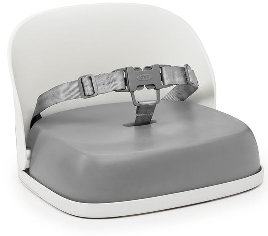 Portable Travel Booster Seat, Straps Securely To Dining Chair, Compact Fold, Wipeable Seat, Ideal