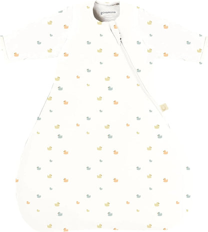 GUNAMUNA Unisex Baby Transitional Swaddle Bag, Easy Diaper Change Zipper, for Toddlers and Infants 3-6 Months, 0.5 TOG