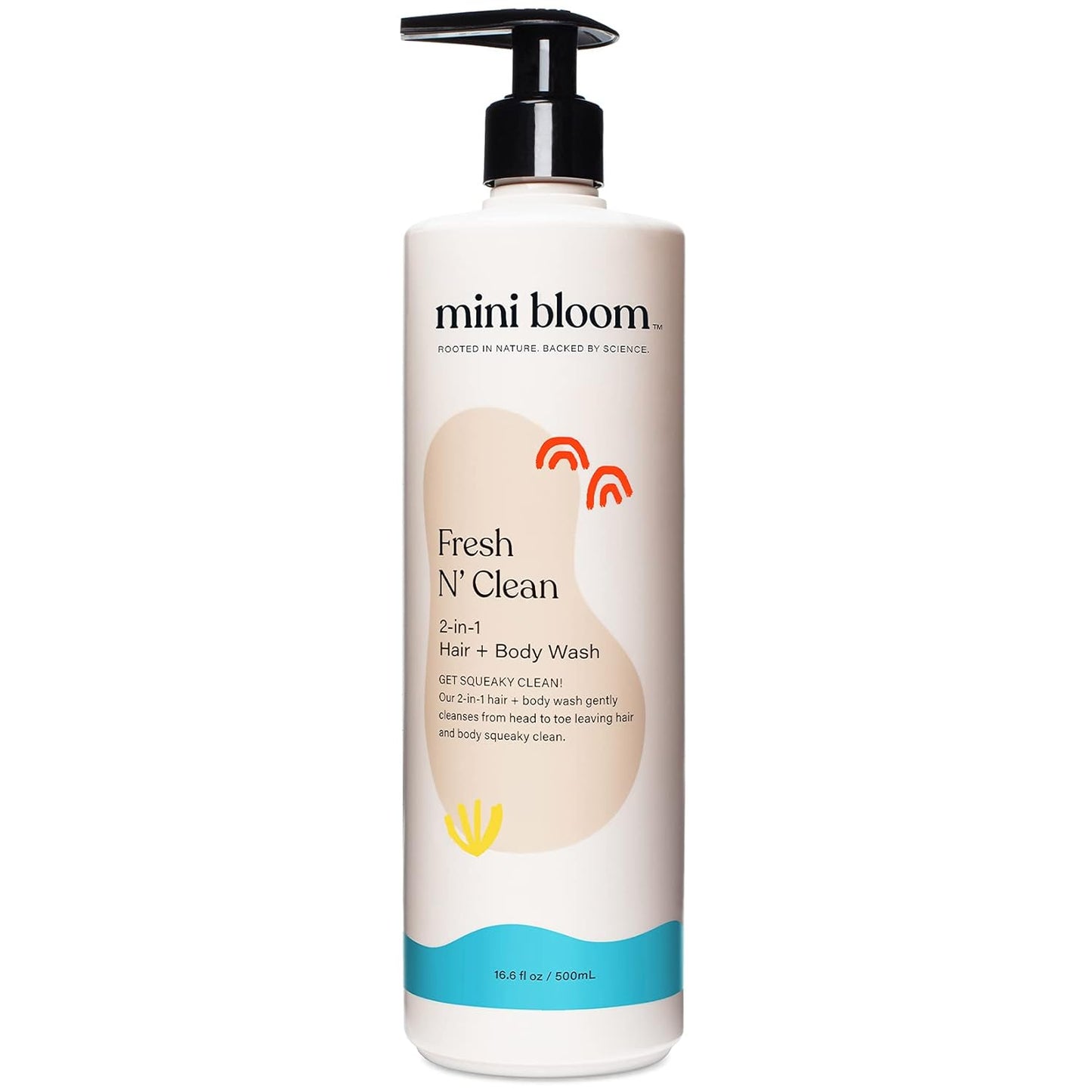 Fresh N’ Clean 2-in-1 Hair + Body Wash | Shampoo Sulfate-Free | Baby & Kid Safe | Gently Cleanses