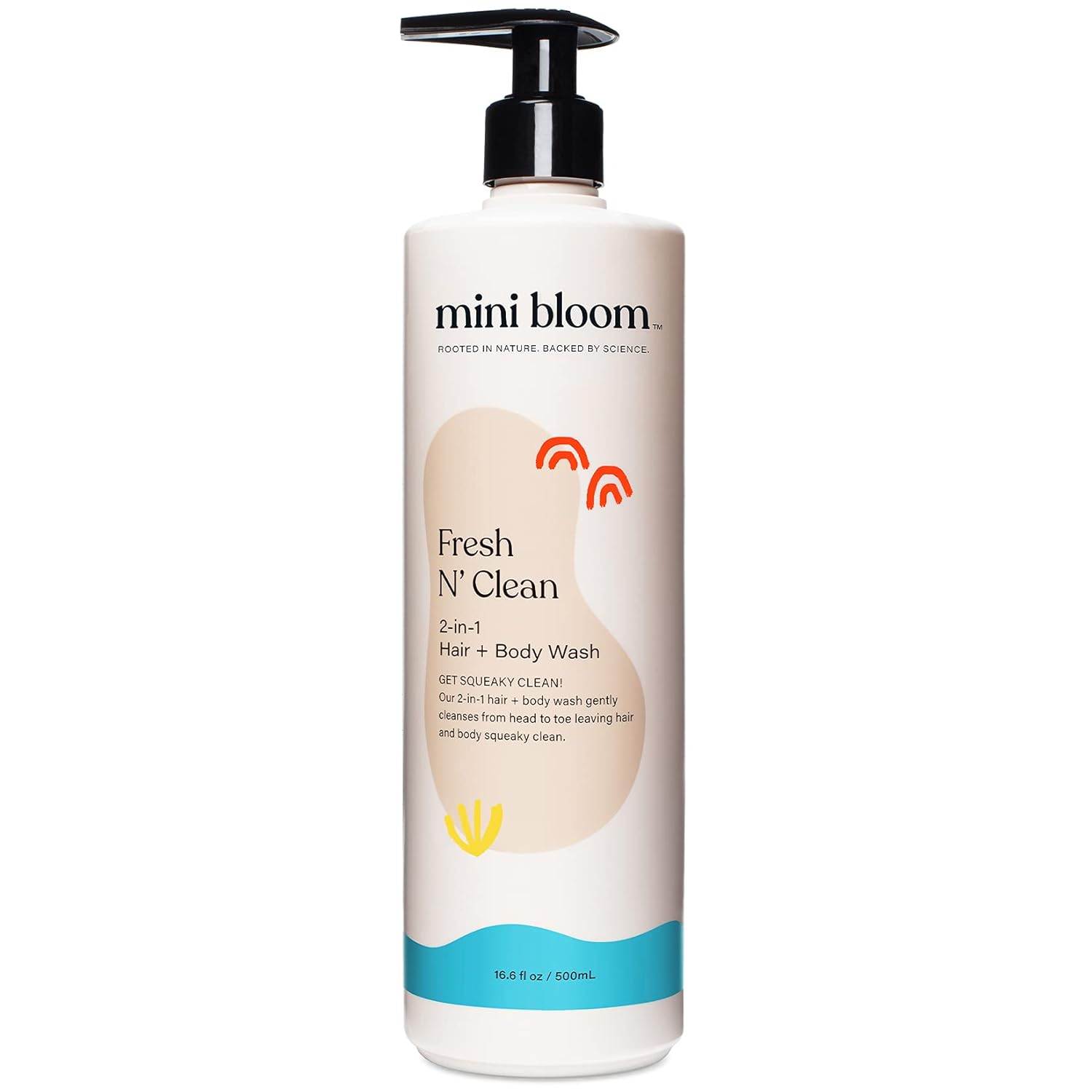 Fresh N’ Clean 2-in-1 Hair + Body Wash | Shampoo Sulfate-Free | Baby & Kid Safe | Gently Cleanses