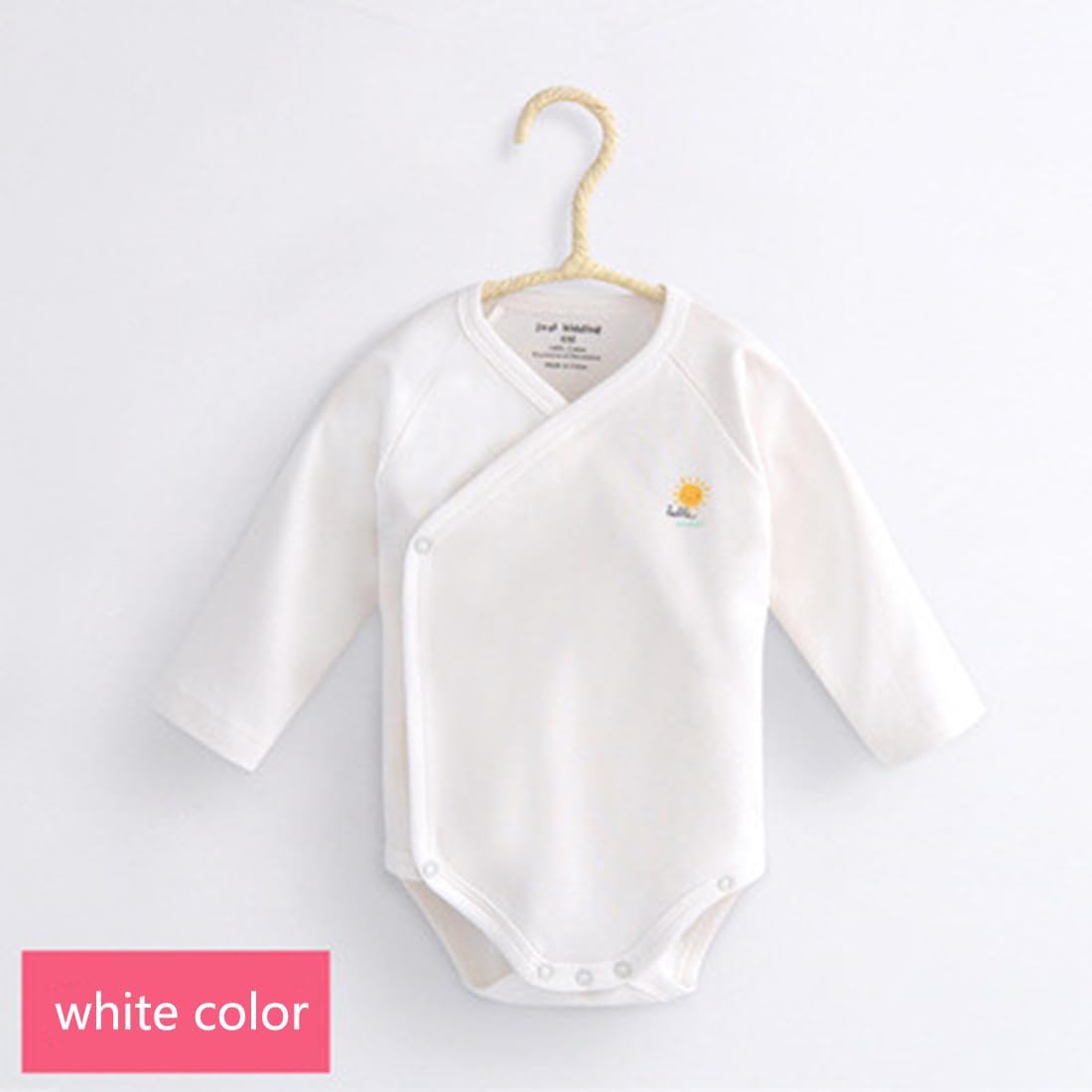 Baby Boys Girls Short Sleeves Kimono Clothes Cotton Baby Side-Snap Bodysuit Pack of Baby Layette Set