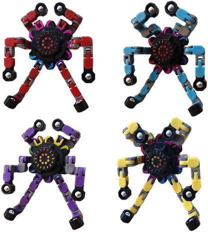 2024 New Fidget Toy Spinners Sensory Robot Toy (Blue), Small