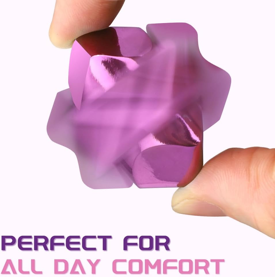 Fidget Spinner Cube Toys for Kids Adults, Metal EDC Sensory Focus 2 in 1 Toy, Mini Gadget Fingears