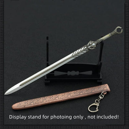 God of War Ragnarök Kratos Action Figures Game Toys Collection Keychain Desk Decoration Backpack Pendant Gift (Freyr's Ingrid Sword)