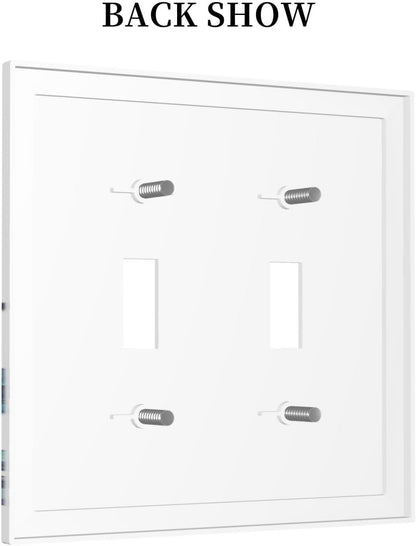 Decorative Switch Plates Vibrant Turtle Seagrass Watercolor Painting 2 Gang Double Toggle Outlet Light Switch Cover Wall Plate Electrical Faceplate for Bathroom living Room Decor
