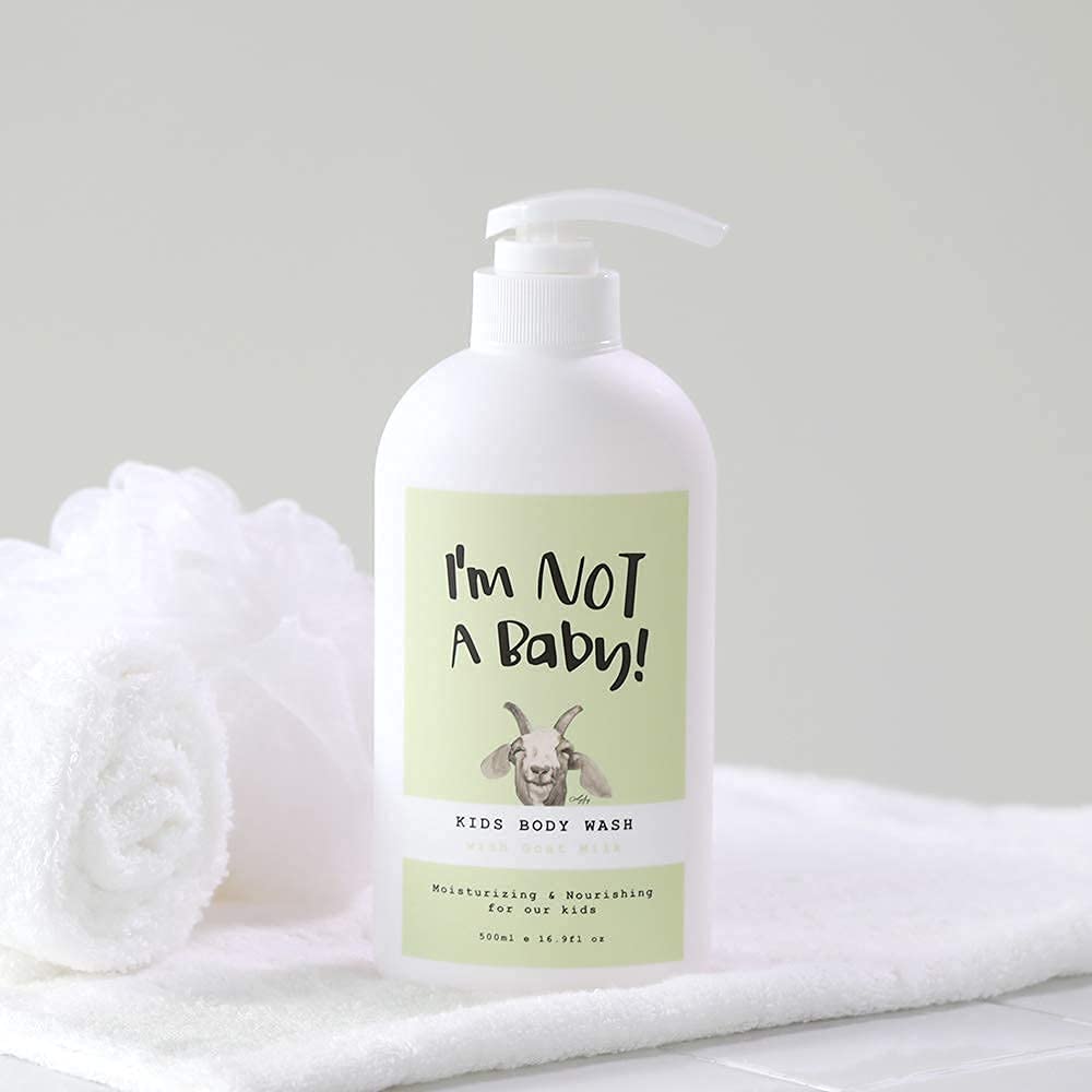 I'm NOT A Baby! Kids Body Wash– Dermatologist Tested, Allergen free, Cruelty-free, PETA, Gentle for