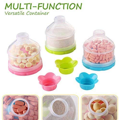Accmor Baby Formula Dispenser, Non-Spill Stackable Formula Dispenser On The Go, Baby & Kids Snack
