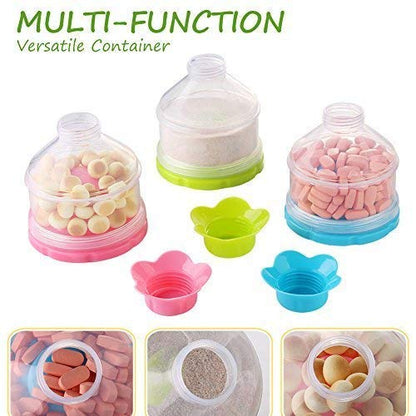 Accmor Baby Formula Dispenser, Non-Spill Stackable Formula Dispenser On The Go, Baby & Kids Snack