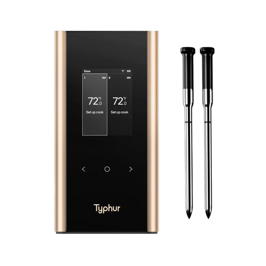 Sync Gold Wireless WiFi Meat Thermometer | 2 Slim Probes | 10x Stronger Signal Than Bluetooth |