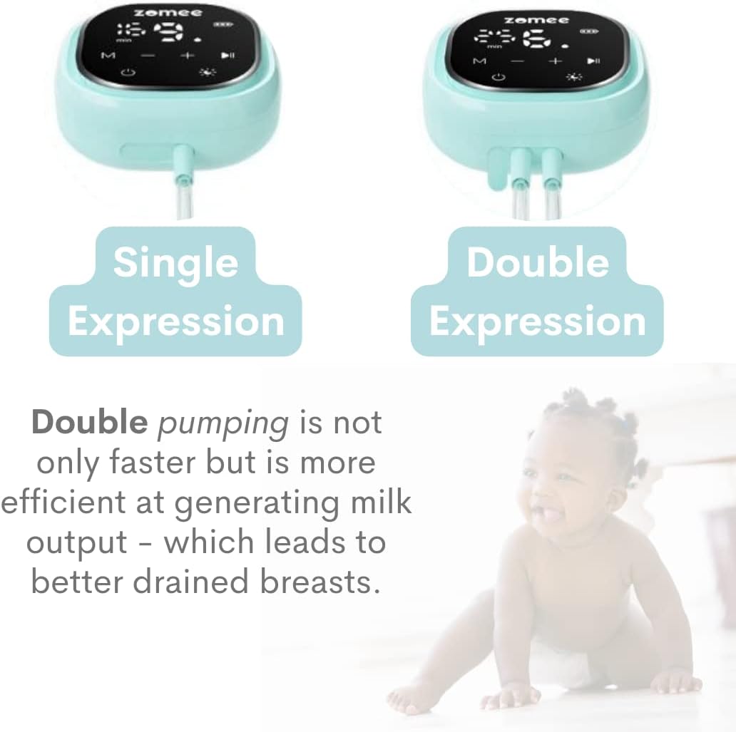Zomee Air Tubes & Connectors for Z2 Breast Pump(2-Pack 80 CM) Durable & BPA-Free Replacement Tubing