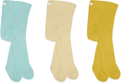 bistyle Baby Girls Tights Thick Leggings Soft | Warm Organic Cotton Stockings Pantyhose | Newborn Infant Toddler 3 Pack