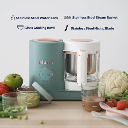 BEABA Babycook Neo Baby Food Maker | Non-Toxic Glass & Stainless Steel | Trusted by Celebrity Moms