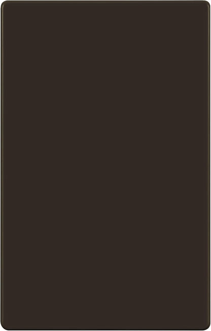 ENERLITES Screwless Blank Wall Plate, Child Safe Blank Device Outlet Cover, Standard Size, 1-Gang 4.68" x 2.93", Polycarbonate Thermoplastic, UL Listed, SI8801-BR, Glossy, Brown