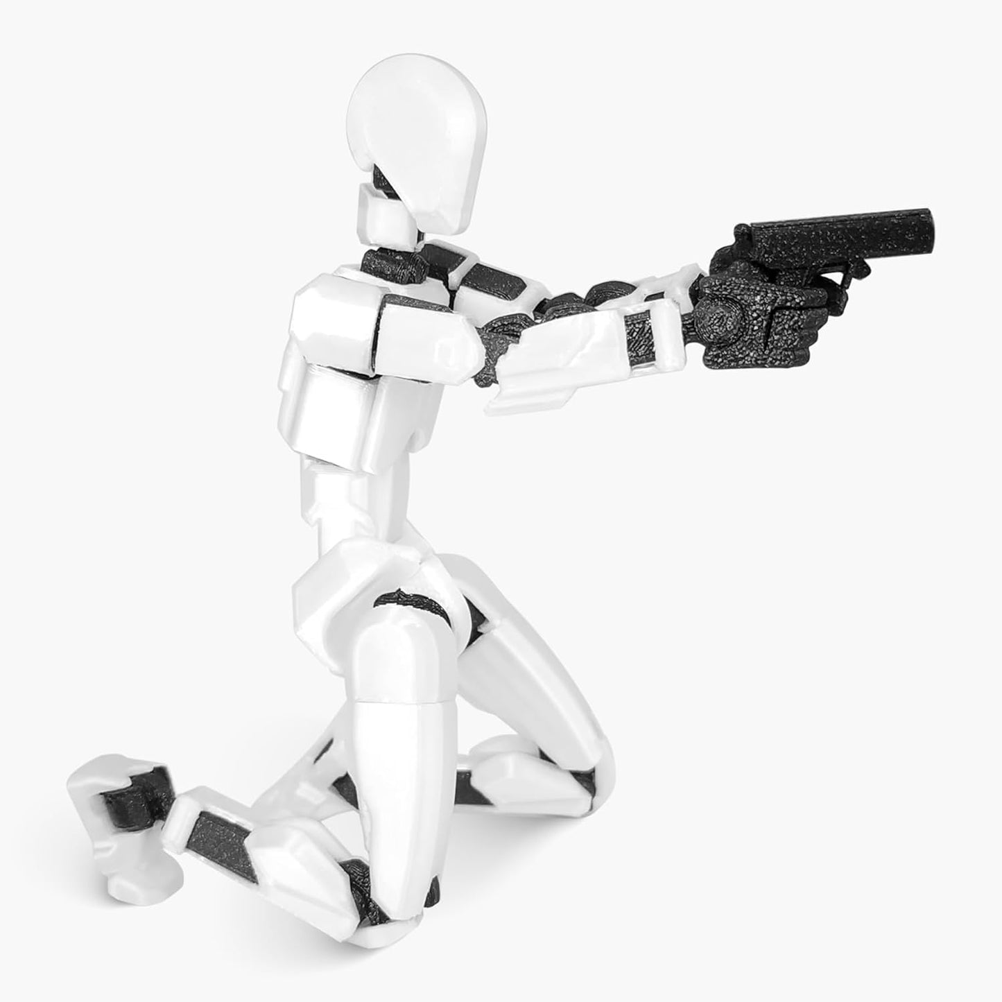 Titan 13 Action Figure, T13 Action Figures 3D Printed Multi-Jointed Movable, Nova 13 Action Figure Lucky 13 Action Figure Dummy 13 Action Figure, Game Gifts Valentines Gifts (White)