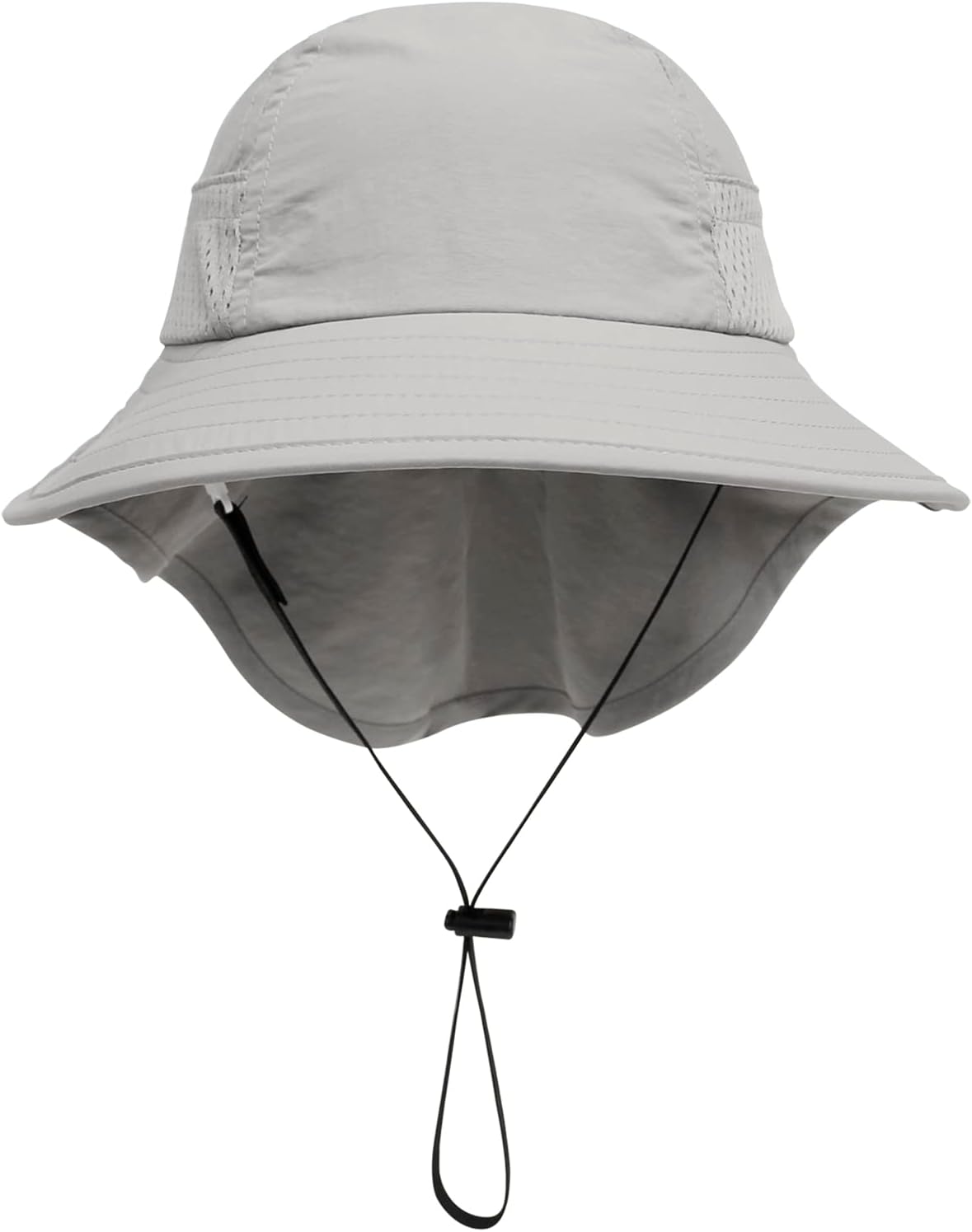 CHUNG Baby Sun Protection Hat Summer Toddler Adjustable UPF 50+ Wide Brim Neck Flap Beach Caps Boys Girls 1-12 Years Kids