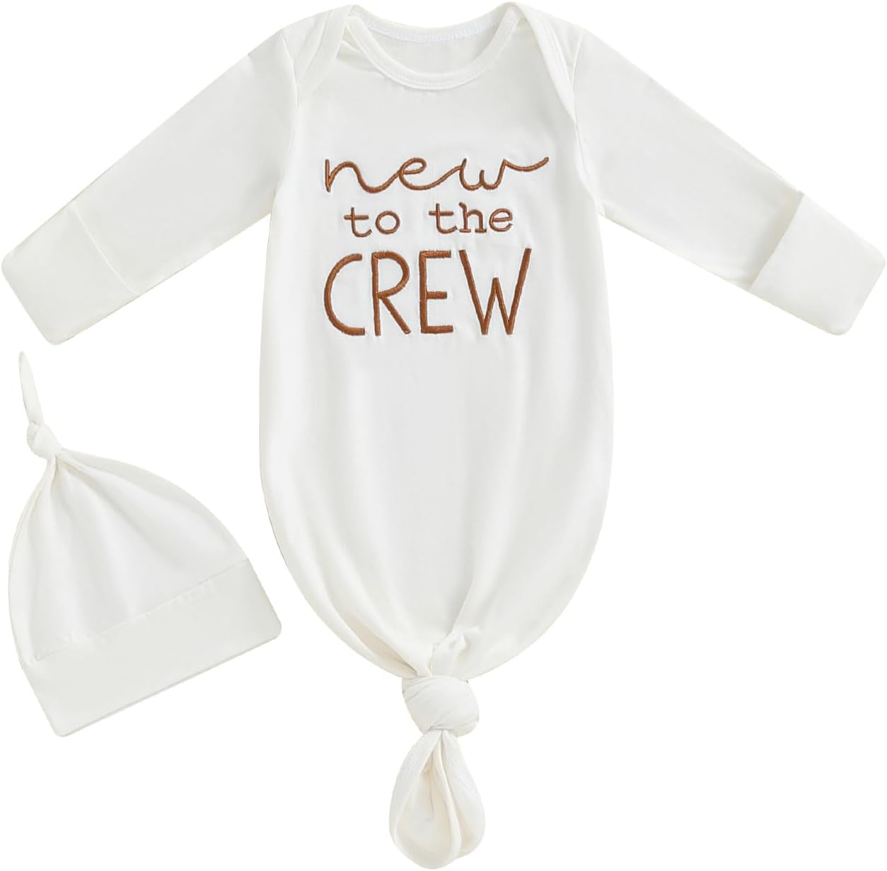 Newborn Boy Girl Coming Home Outfit Baby Infant Sleeper Gown Nightgown Outfits Cute Fall Winter