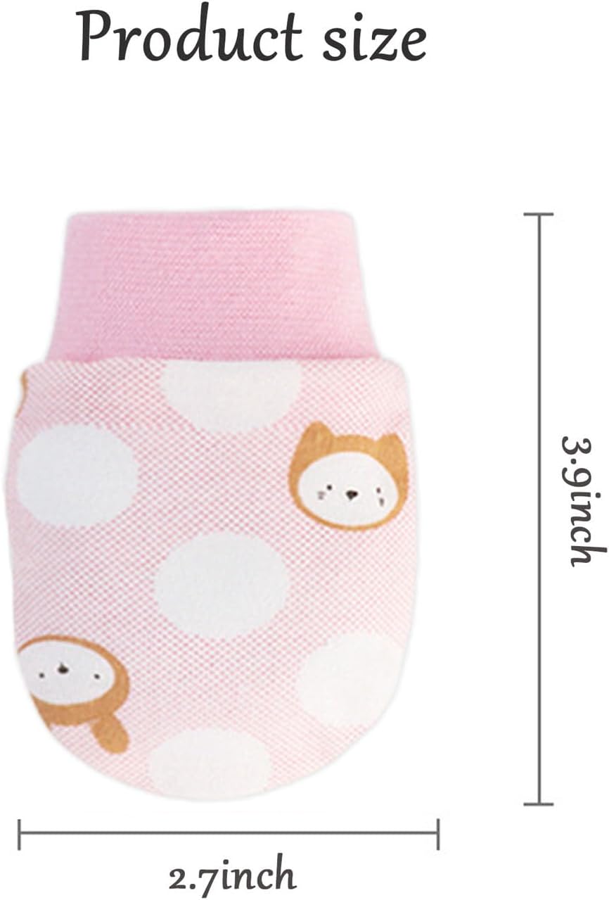 Baby Mittens No Scratch Mittens Infant Soft Gloves Mittens for 0-6 Months Boys Girls