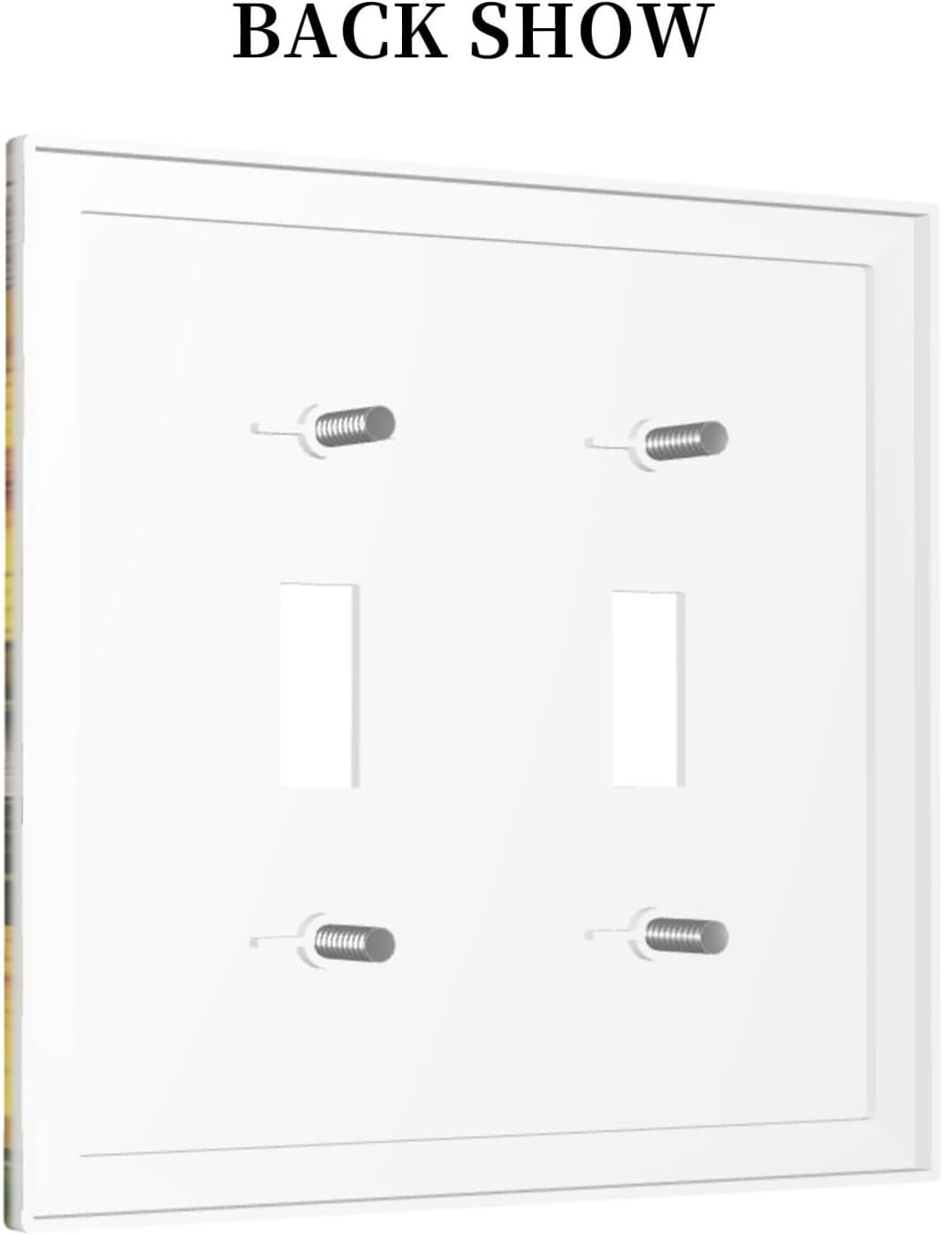 Sunflower Rustic Brown Gray Wood Decorative Switch Plates 2 Gang Double Toggle Outlet Light Switch